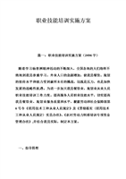 职业技能培训实施方案.doc
