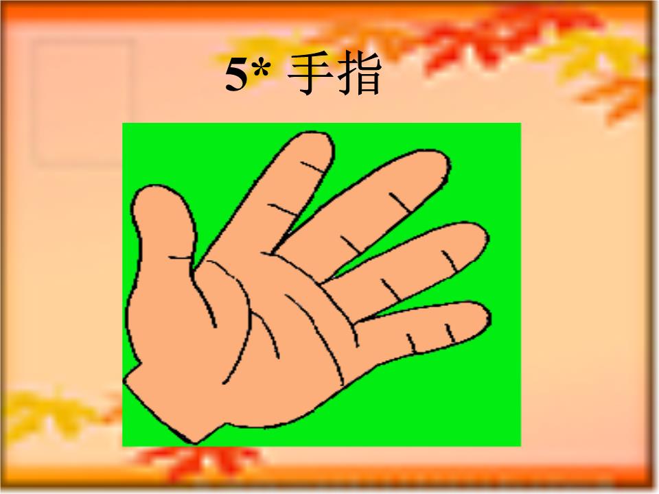 人教版六年级语文下册《手指》课件20130312