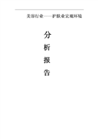 (美容行业宏观环境分析报告.doc