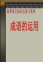 成语的使用课件精品.ppt