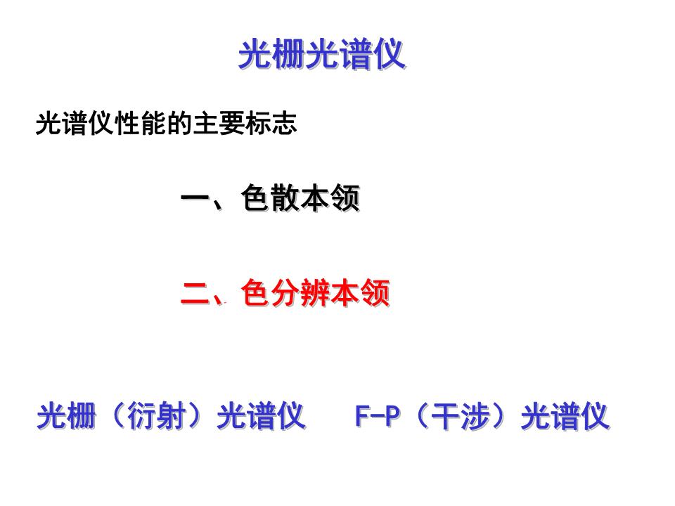 12光栅的分光本领及闪耀光栅介绍.ppt