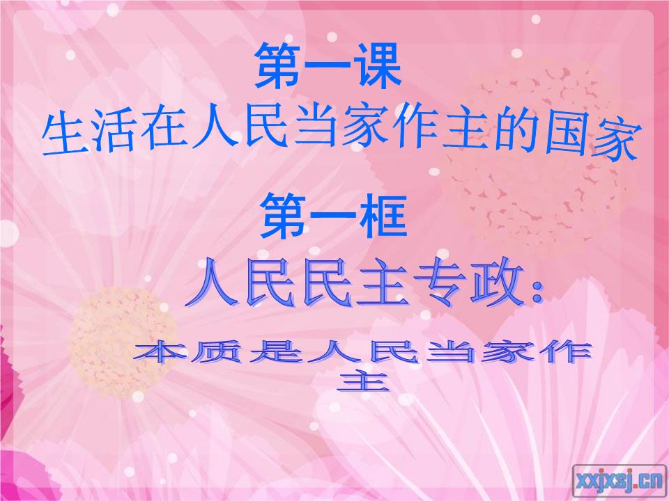 本质是人民当家作主.ppt.ppt