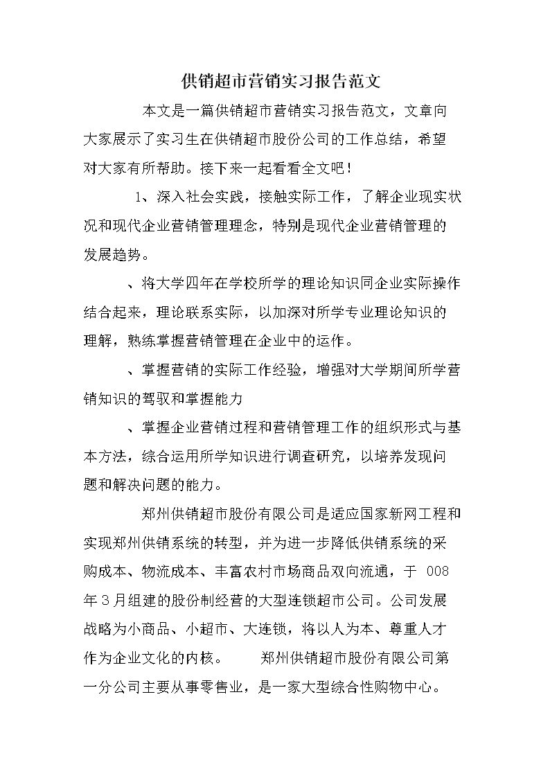 供销超市营销实习报告范文.doc