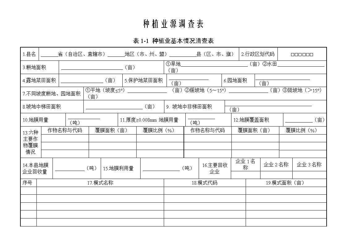 种植业源调查表-浙江农业信息网解释.doc